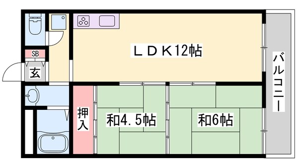 別府駅 徒歩13分 2階の物件間取画像